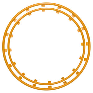 Rim Protector Dutch Orange Rim Ringz different front rear wheels